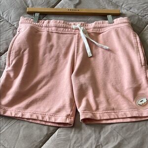 EUBI, size M. Women's Light Pink Drawstring Athletic Shorts. Pockets. EUC